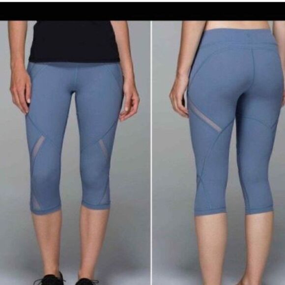NWT LULULEMON Cool To Street Crop Blue Size 10 - Picture 1 of 9